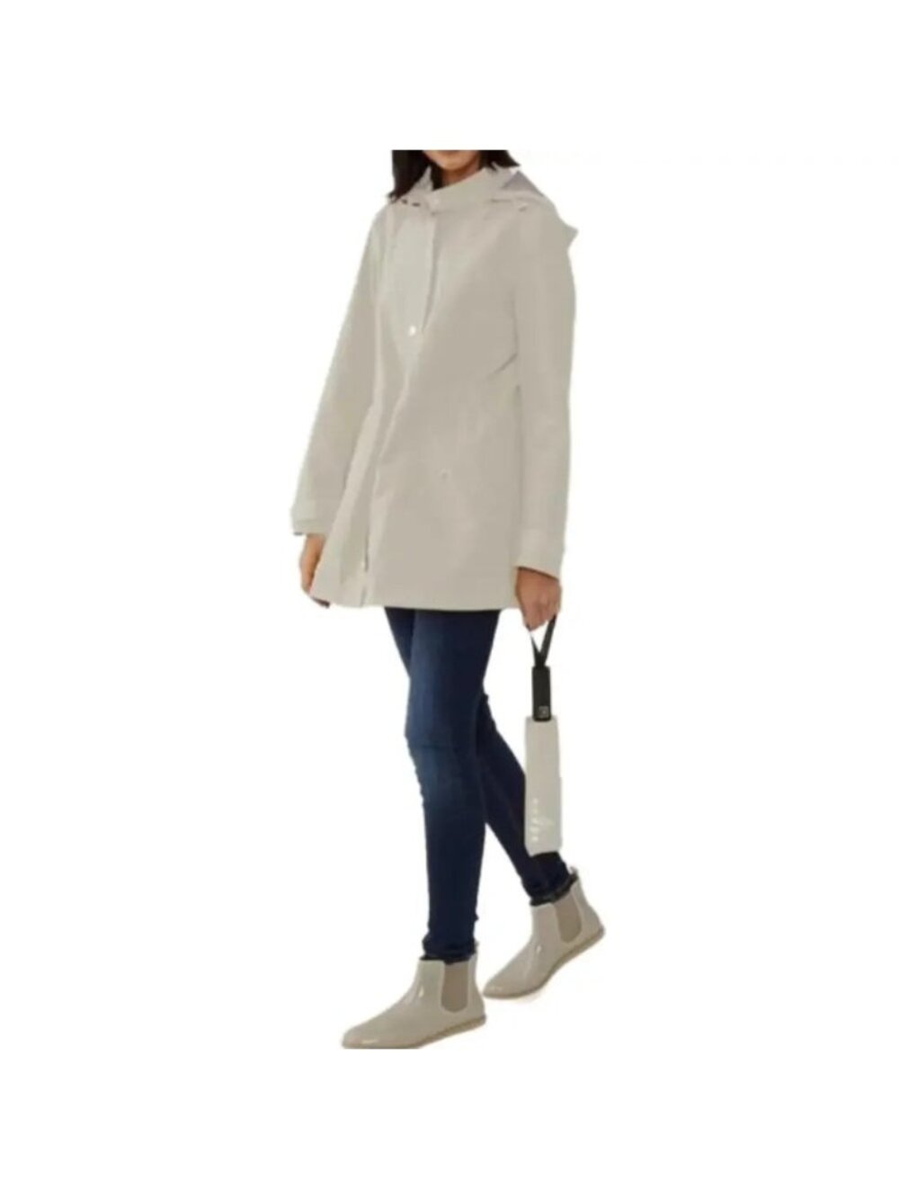 NEW Nuage Beige Rain Jacket & Umbrella Set - 1X